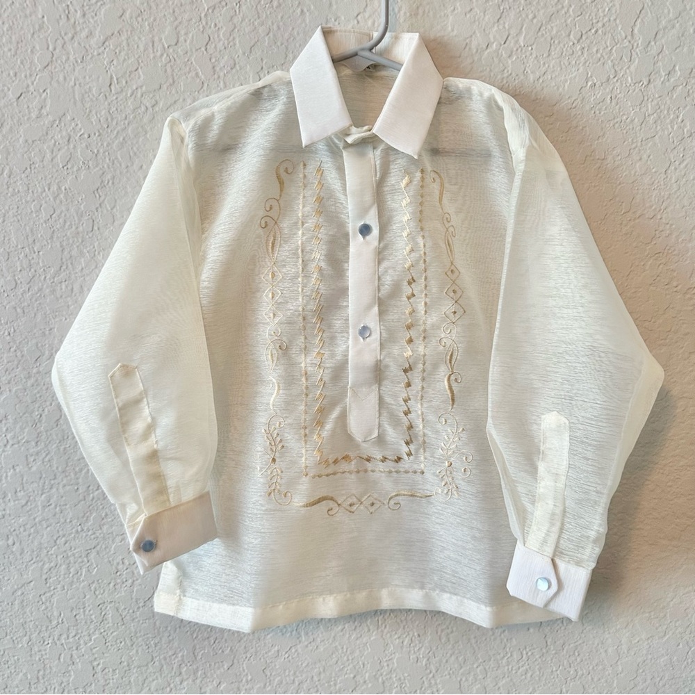 Elegant White Kids Shirt - Picture 11 of 15